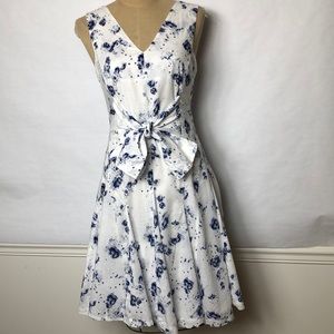 Rebecca Taylor fit & flare full skirt floral dress